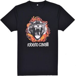 Roberto Cavalli Tiger Graphic Tee - Men’s XL